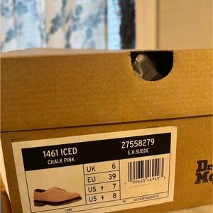 Dr. Martens Chalk Pink Suede Footwear